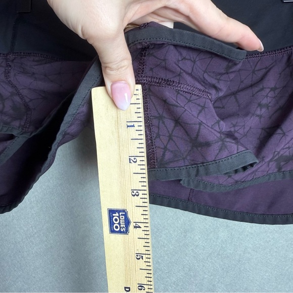 Lululemon Womens Speed Up Short 4-way Stretch Star Crushed Black Cherry size 6 - Picture 11 of 11
